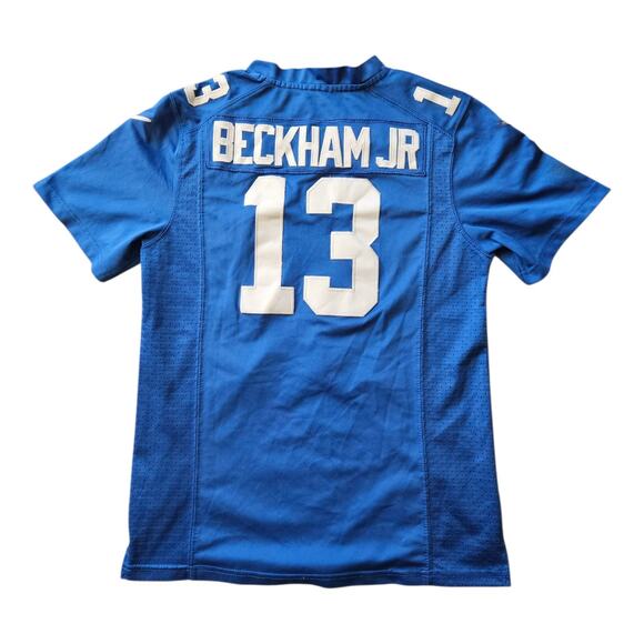NFL Team Apparel Odell Beckham Jr # 13 NY NY Giants Jersey Sz Youth M (10/12) - Picture 2 of 5